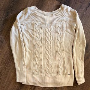 Cream, Guess, Knitted sweater, Size M
